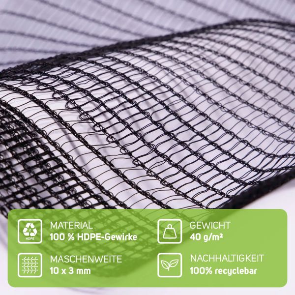 Hagelschutznetz 40g/qm